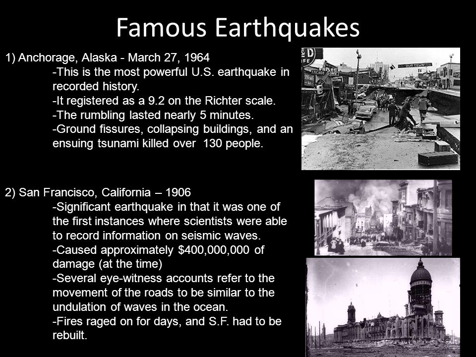 An earthquake the most distractive disaster i have ever witnessed